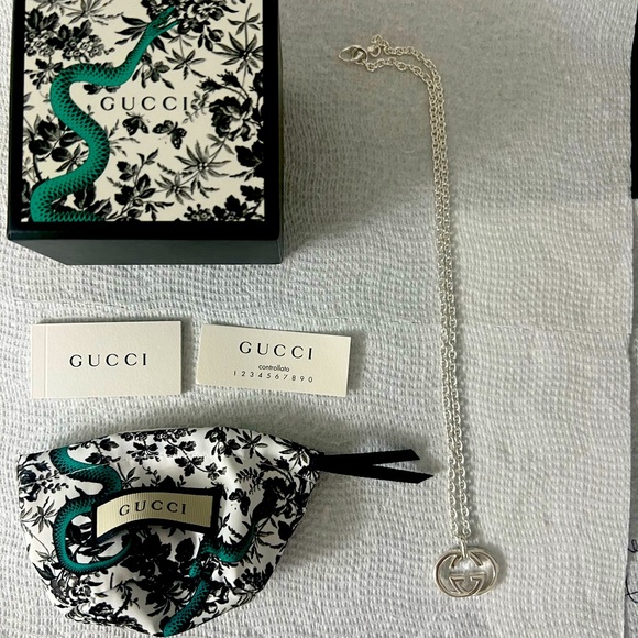 Authentic Gucci Double GG Sterling Silver Necklace! New, with original box! - Picture 1 of 5